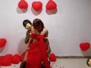 Preview 5 of Valentines Day Porn Videos - Indian College Girl Valentines Day Hot Sex With Lover