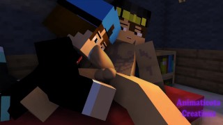 Jeho Obrovský Chutný Kohout Minecraft Gay Sex Mod