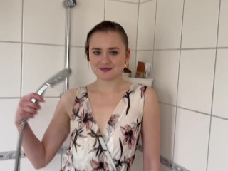Horny Girl Gets Wet in the Shower