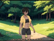 Preview 1 of Tomboy Sex in forest [ HENTAI Game ] Ep.1 outdoor BLOWJOB while hiking with my GF