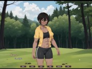 Preview 4 of Tomboy Sex in forest [ HENTAI Game ] Ep.1 outdoor BLOWJOB while hiking with my GF