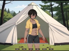 Tomboy Sex in forest [ HENTAI Game ] Ep.1 outdoor BLOWJOB while hiking with my GF