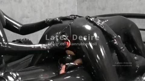 Fucking the rubber pussy ❤️ Latex Rubber