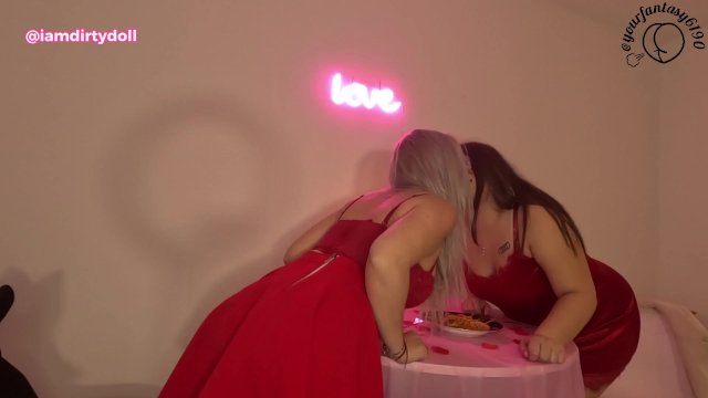 Valentines first date 2 girls farting