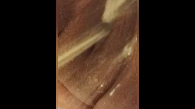 Shaved pretty pussy squirting while I masturbate in the shower ??? I cum so hard  shower head!!!