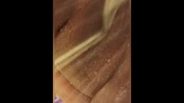 Shaved pretty pussy squirting while I masturbate in the shower ??? I cum so hard  shower head!!!