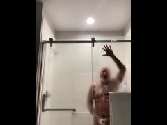 Playing in the shower