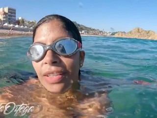 SEX ON THE BEACH, INSIDE WATER WITH a FAN - SHEILA ORTEGA