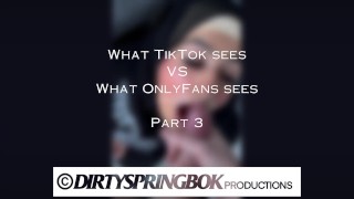 Wat TikTok ziet vs wat OnlyFans ziet deel 3