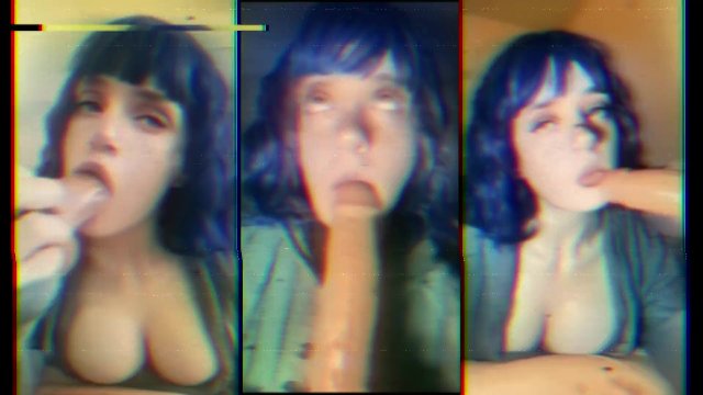 Cute Alt Girl Chokes On It [Dildo Face Fuck]