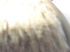 巨乳を露出しながら散歩する変態日本人女性。