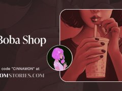 Audio Preview | Hooking up with the girl from the boba shop |  ASMR Erotic Audio Roleplay