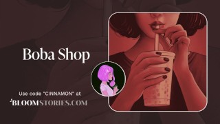 Aperçu audio | Accrocher avec la fille du magasin boba |  ASMR Jeu de rôle audio érotique