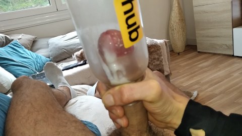 🇬🇧🇺🇸Cock Too Fat And Big For The Official Pornhub Bottle.Creampie