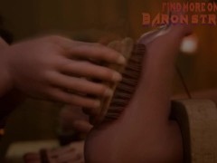 Yen Tickles Ciri's Oiled Feet