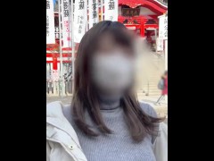 街ブラデート後に巨乳美少女をホテルに連れ込み中出しセックス　素人/ハメ撮り/カップル/フェラ/手コキ/日本人/無修正/女子大生/10代/スマホ/まろちゃんねる - Screenshot 2 of 16 - Amateur Couple