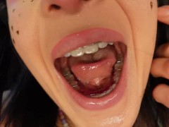 ASMR LENSLICKING close up sfw