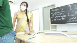 Desi Teacher Was Teaching Her Virgin Student To Hardcore Fuck In The Classroom Hindi Drama