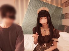 えろ過ぎるメイドが積極ご奉仕！！🔥  チョコレートを口移しして、そのまま押し倒し♡   激し過ぎる騎乗位に最後は、お返しの口内射精👅💦  よみ/童顔/日本人/おっぱい 無修正 - Screenshot 1 of 16 - コスプレ