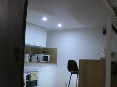 Hot Redhead Petite Latina Big Ass All Natural New Wife in the Kitchen No Panties No Bra in a Summer