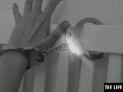 Preview 1 of Watch this kinky blonde fingering her wet pussy in handcuffs
