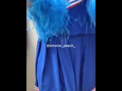 【おもらしチアガール】#cheerleader #omorashi #peeaccident #desperation Wet