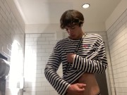 Preview 3 of Gay Teen Model Masturbates Inside Walmarts Public Restroom!