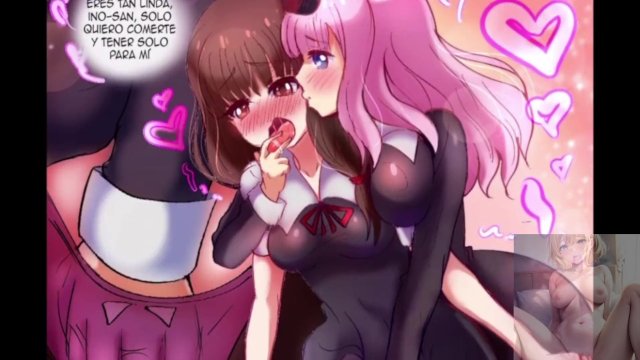 Las lesbianas de Kaguya sama se besan y masturban