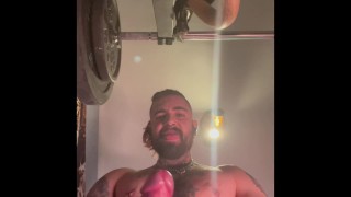 Hot Latin man stretching on his home gym shows you more than his body FULL 14MIN ON MY ONLYFANS