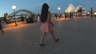 Chica asiática visita Sydney para un creampie anal - TWOSETDUET
