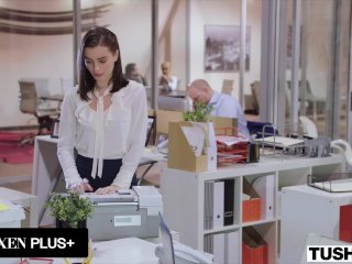 TUSHY Lana Rhoades FIRST DOUBLE PENETRATION screenshot number 1