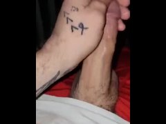 Masturbating outside on the porch at night