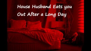 Huis echtgenoot eet je uit na een lange dag