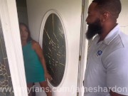 Preview 2 of CHEATING LATINA WIFE FUCKS MAILMAN BBC