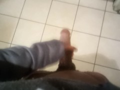 Masturbating in Starbucks bathroom..
