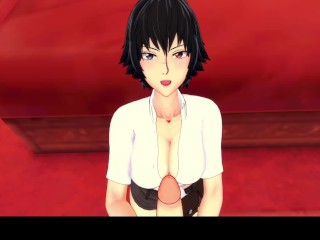 3D/Anime/Hentai, DMC5: Lady Sabe Cómo Manejar Una Gran Polla (Solicitud)