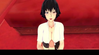 3D/Anime/Hentai, DMC5: Lady sabe cómo manejar una gran polla (Solicitud)