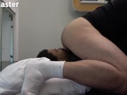 Preview 4 of Bare assed face farts chubby dilf farting straight onto a slave PREVIEW