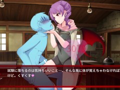 【#06 サキュバスデュエル実況(体験版)】巨乳女アーチャーに膝コキやパイズリで射精させられてしまい・・(アニメーション同人エロゲー) - Screenshot 6 of 16 - Bigtits Hentai