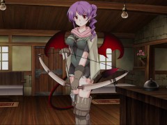 【#06 サキュバスデュエル実況(体験版)】巨乳女アーチャーに膝コキやパイズリで射精させられてしまい・・(アニメーション同人エロゲー) - Screenshot 7 of 16 - エロゲ実況