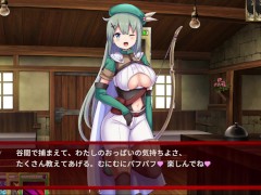【#06 サキュバスデュエル実況(体験版)】巨乳女アーチャーに膝コキやパイズリで射精させられてしまい・・(アニメーション同人エロゲー) - Screenshot 8 of 16 - 巨乳