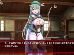 【#06 サキュバスデュエル実況(体験版)】巨乳女アーチャーに膝コキやパイズリで射精させられてしまい・・(アニメーション同人エロゲー) - Screenshot 9 of 16 - Hentai Anime