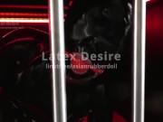 Preview 2 of Asianrubberdoll in the cage!