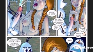 Garota fodeu o melhor amigo da amiga - Frozen Parody 3 Comic Porno