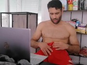 Preview 1 of hot bicurious guy horny about the idea to try sucking dick, but doesn't know where to start