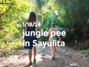 Preview 1 of Peeing with my friend in the jungle