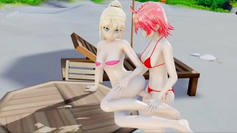 MMD Futa Futanari Anal Japanese Lesbians 3D Hentai