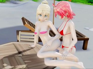 MMD Futa Futanari Anal Japanese Lesbians 3D Hentai