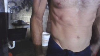 Fit Mechanic shower in the shop after work