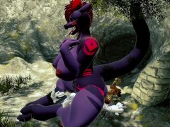 Two Buff Furrys Fuck A Thicc Dragon | VR |